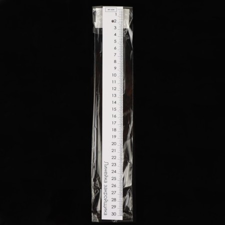 Cutor ruler, 31 × 3 cm, thickness 1 mm, white color-2