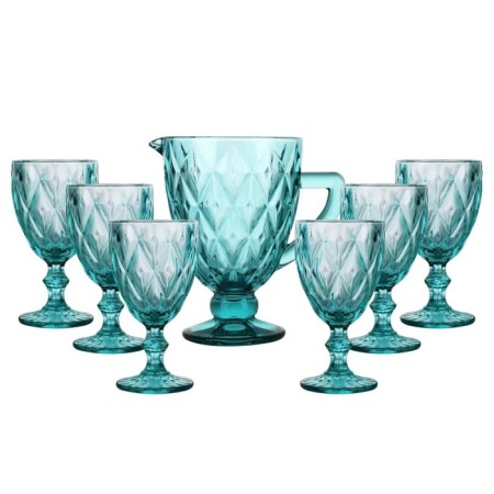 Bekker drinks, 7 items, turquoise color