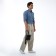 Male bag over the shoulder, Textura, artificial leather, black color