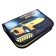 Penal 3 sections, tab inside, 140 x 210 x 40 mm, fabric, calligrata top block "Bloody yellow"