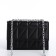 Women's bag on the valve, 22x15x6 cm, black color