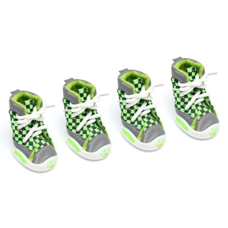 Bendy boots, set 4 pcs, 1 size (4 x 3 cm), gray-green