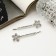 Invisibility for hair "Capella" (set 2 pcs) flower, 5.5 cm, silver