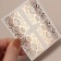 Nail stickers "Snake", foil, pink gold color