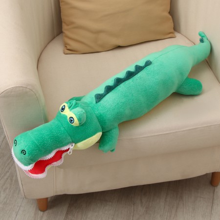 Soft toy "crocodile", 80 cm, green color-3