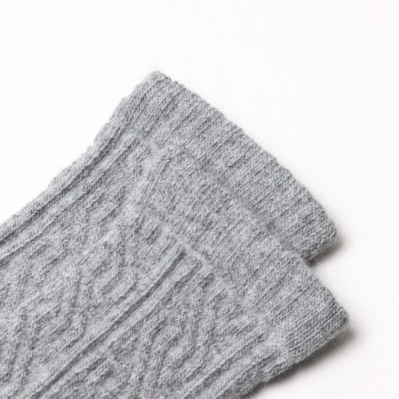 Women's socks, color light gray melange, size 25-27-1