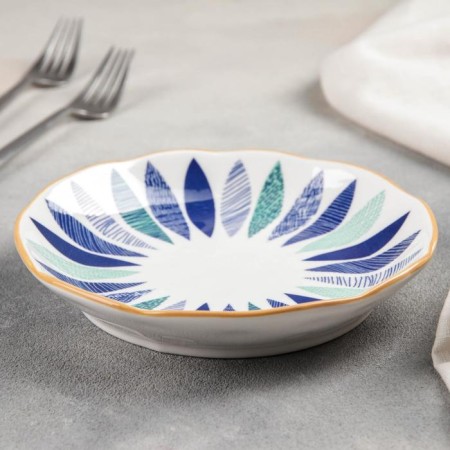 Ceramic pies "Mensy", d = 18 cm, white color-1