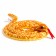 Soft toy "Snake", 30 cm, orange color, yellow