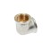 STM square, 2 ", internal thread, nickel -plated brass