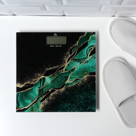Floor Libra Luazon LVE-015 "Malachite", electronic, up to 180 kg, 2xaa (not in the kit)-4