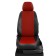Autorekhls for Ford Kuga 2 since 2012-2016, jeep, perforation, eco-leather, red color, black