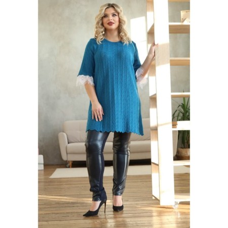 Women's dress, size 54, blue color-9