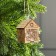 Christmas tree toy "House with snowflakes", from batteries, glow of warm white