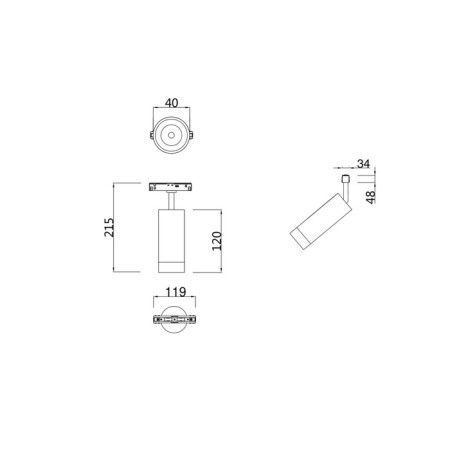 TREE TECHNICAL TR019-2-7W4K-W, 7W, 12x12x14 cm lamp, LED, 600LM, 4000K, white color-3