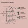 Greenhouse-stella, 3 shelves, 110 × 65 × 40 cm, metal frame d = 16 mm, a cap-cover 100 μm