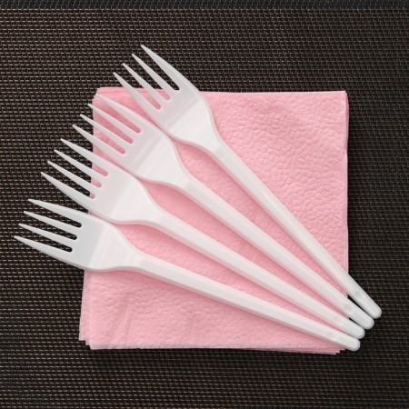 A set of plastic disposable utensils "Festive", 6 people, color mix-1