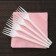 A set of plastic disposable utensils "Festive", 6 people, color mix