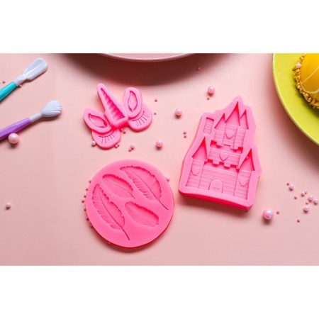 Mold Dolyana "Peryshok", silicone, 9 × 8.6 cm, color mix-5