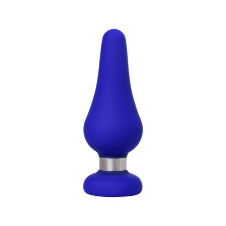 Anal plug Classic, silicone, blue color, 13 cm, d = 4.6 cm-2