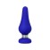 Anal plug Classic, silicone, blue color, 13 cm, d = 4.6 cm