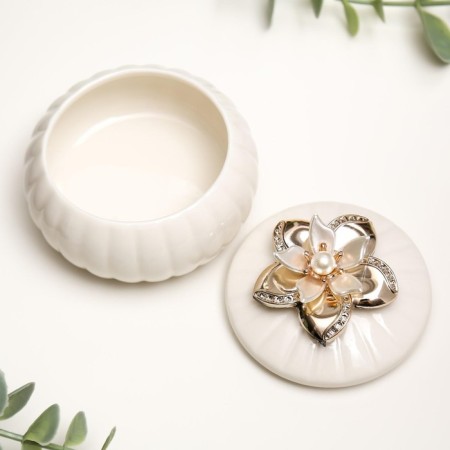 Coramics Coramics "Lily on White" 7x8x8 cm-2