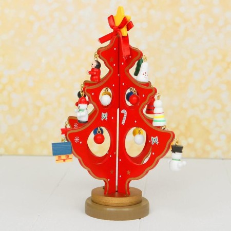 New Year's souvenir "Christmas tree on the stand" (gradient, color mix)-2