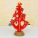 New Year's souvenir "Christmas tree on the stand" (gradient, color mix)