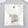 Busina for creativity Metal "Wings folded with heart" silver 1.2x1.1x0.7 cm