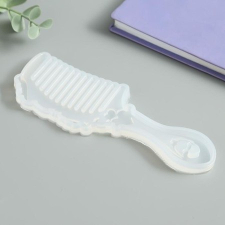Mold Silicon "comb with heart" 0.7x5x18 cm-1