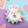 Hair crab "Doll" (set 10 pcs) heart, 1.5 cm, mix