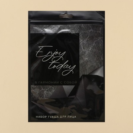Массажер для лица, гуаша набор «Enjoy», антраконит 14,2 х 5,5 см-7