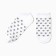 Women's hearts socks, white/gray color, rr 23-25