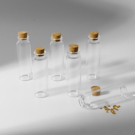 A set of jars for storing beads, d = 2.2 × 7 cm, 6 pcs, in a container, 14.5 × 8.5 × 3.5 cm-1