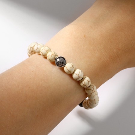 Bracelet Assorted "planets" yin-yang, color with black silver, d = 7 cm-3