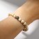 Bracelet Assorted "planets" yin-yang, color with black silver, d = 7 cm