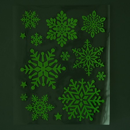 Stickers on the windows "New Year" snowflakes, 28 x 19 cm-1