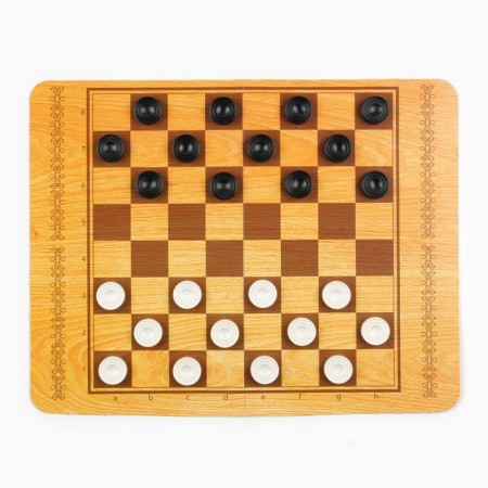 Board game 2 in 1 "backgammon/checkers", large, chips - plastic-2