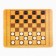 Board game 2 in 1 "backgammon/checkers", large, chips - plastic