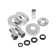 Shower system RMS SUS124-003DK-2, single-leaf, shower watering can, chrome