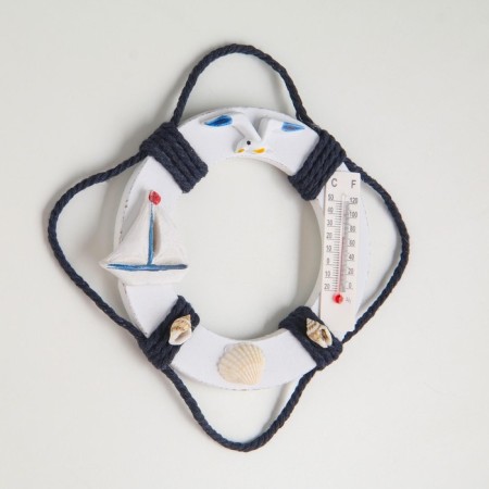 Interior souvenir "Rescue Circle" with a thermometer 10*10cm-4