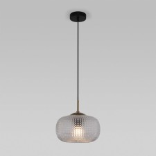 Светильник подвесной Eurosvet Gem 50262/1, E27, 1х60Вт, 250х250 мм, цвет чёрный, прозрачный