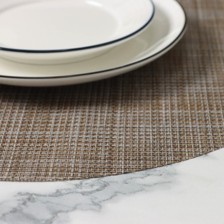 Serving napkin on the table "DI", d = 38 cm, color gray color-5