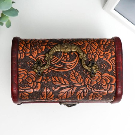 Casket chest "Flower pattern" 10x15x10.5 cm-1