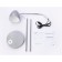 Floor lamp with a switch on the wire Ambrella Light, Floor, TR97685, E27, Silver Color