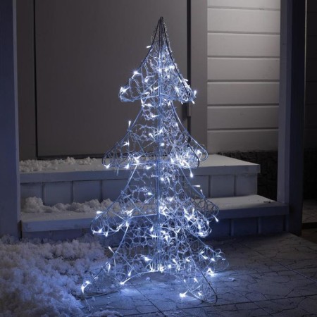 LED figure "Christmas tree" 65 × 90 × 35 cm, metal, 31 V, glow of white-2