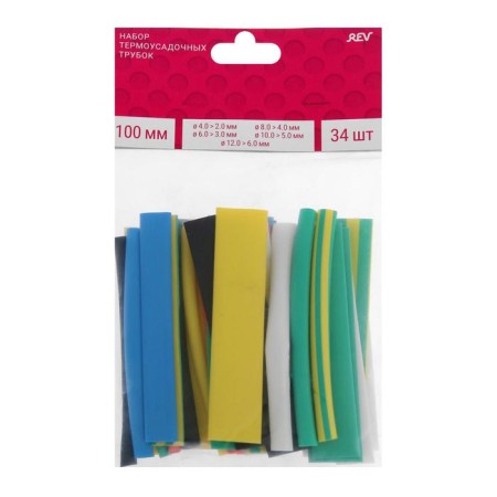 The heat -assigned tube Duwi, 4/2, 6/3, 8/4, 10/5, 12/6 mm, set 34 pcs.-2