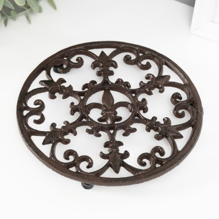 Souvenir cast iron stand "Lily" 18x18x1.5 cm