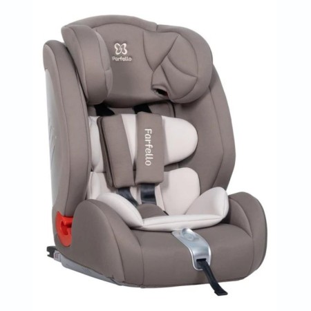 Car seat children's Farfello, group 1/2/3 (9-36 kg), ISOFIX system, coffee color color