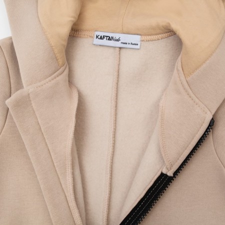 Комбинезон детский с начёсом KAFTAN "Basic line" р.26 (80-86), бежевый-10
