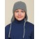 Children's hat, size 53-54, gray color